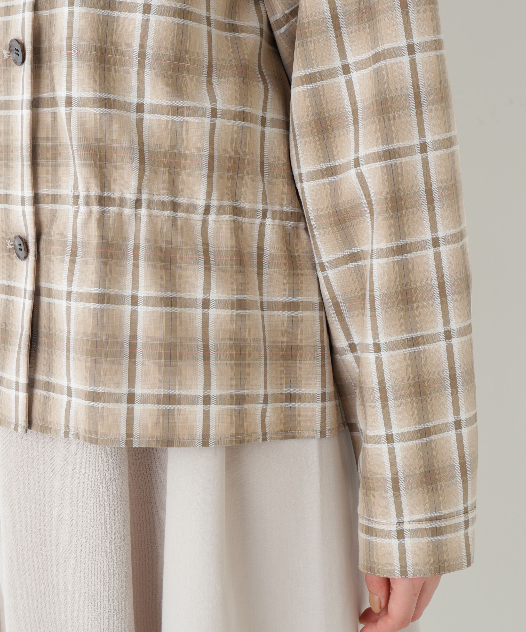  「◆先染めチェックブルゾン」|ブルゾン・スタジャン|