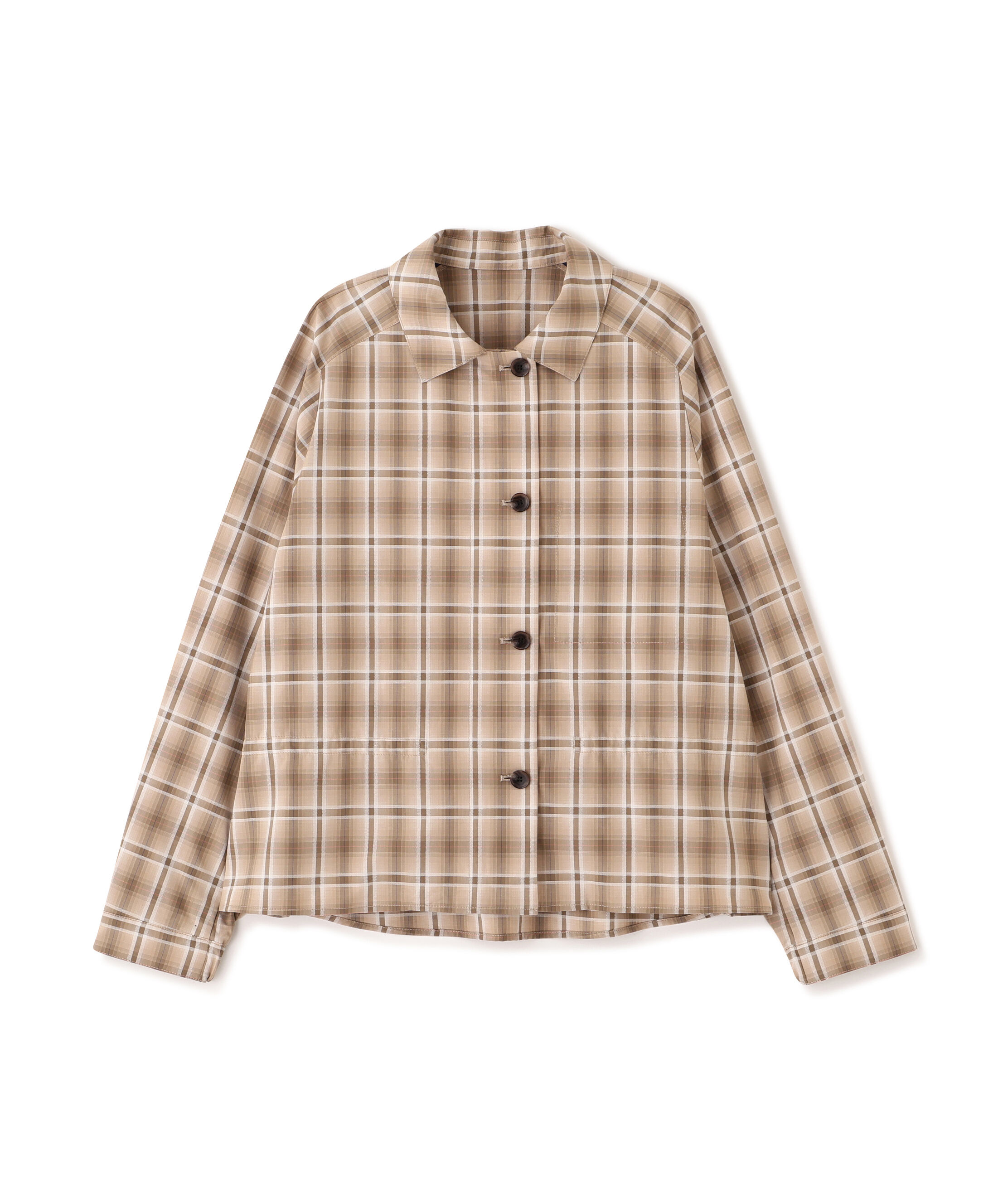  「◆先染めチェックブルゾン」|ブルゾン・スタジャン|