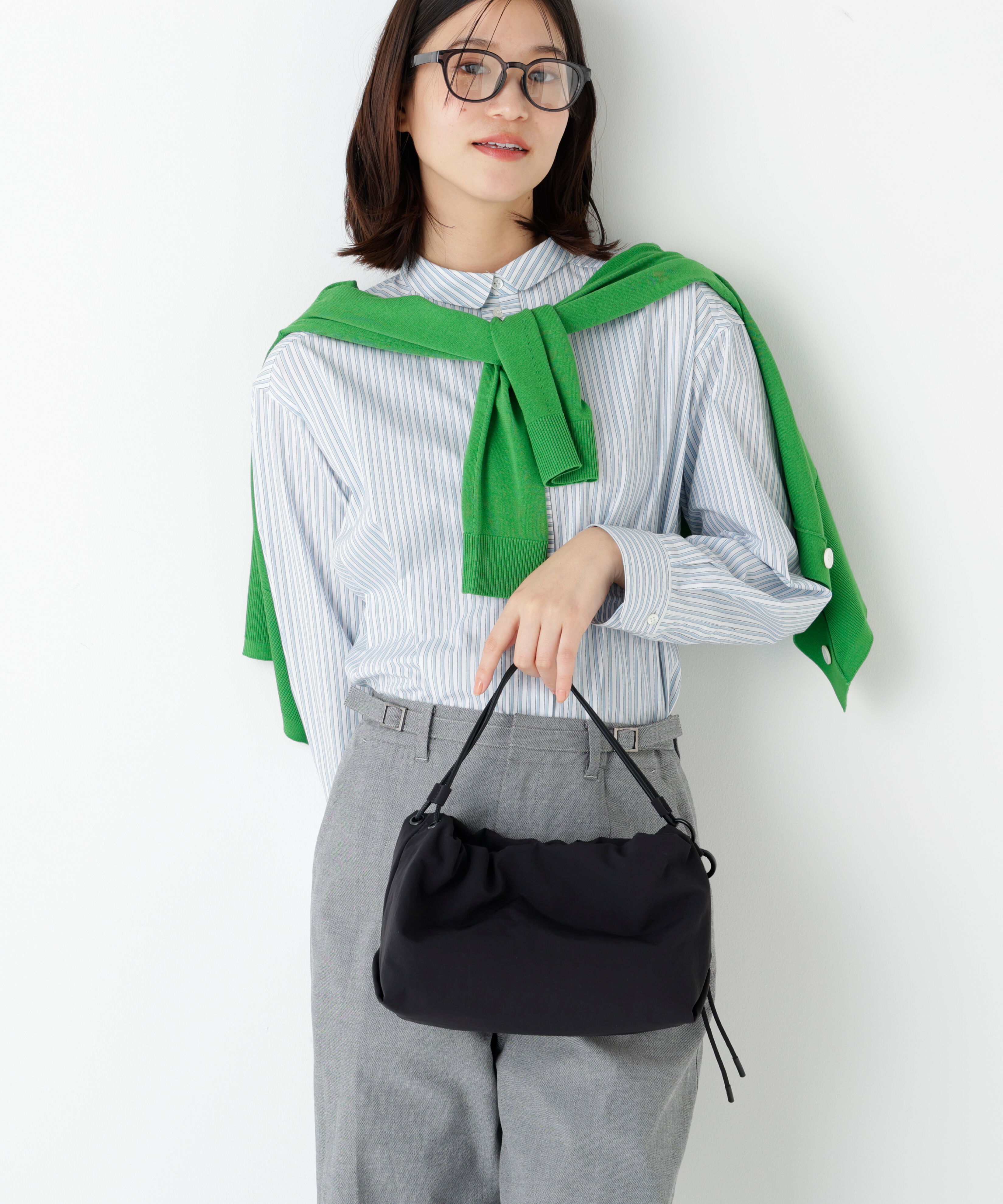  「◆＆ＭｙｕＱ　ナイロンドローストリングバッグ」|その他|ブラック