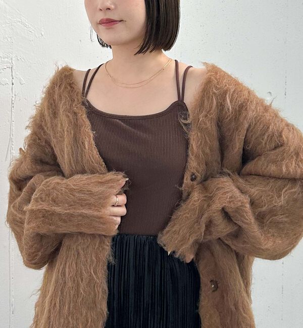 archives「ランダムテレコバッククロスキャミ／」|キャミソール|BROWN