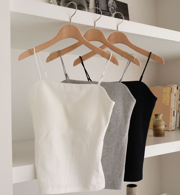 archives「ベーシックテレコキャミソール」|キャミソール|BLACK