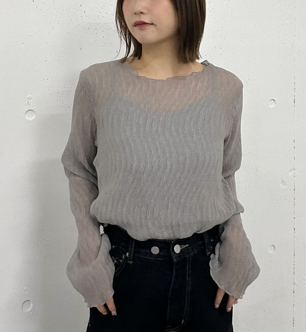 archives「シアー楊柳ＴＯＰＳ／」|カーディガン|