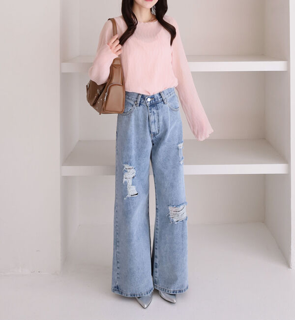 archives「シアー楊柳ＴＯＰＳ／」|カーディガン|