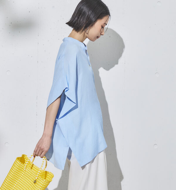 Doux archives「ウォッシャブルリネンライクスキッパープルオーバー」|シャツ・ブラウス|