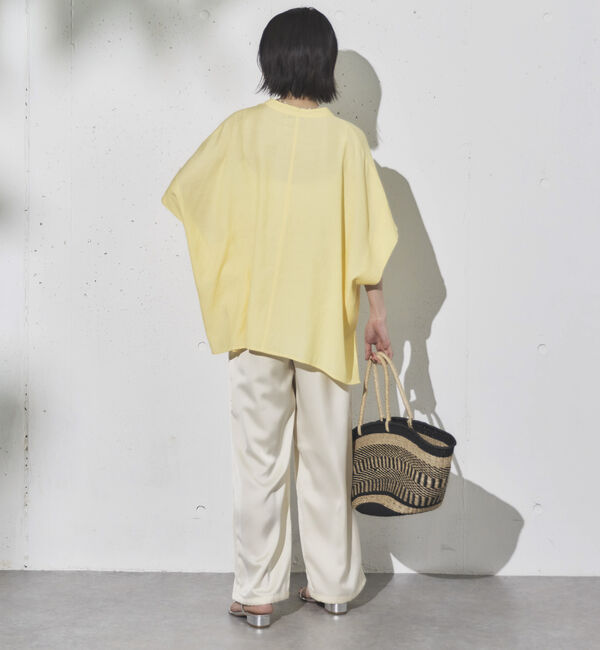 Doux archives「ウォッシャブルリネンライクスキッパープルオーバー」|シャツ・ブラウス|