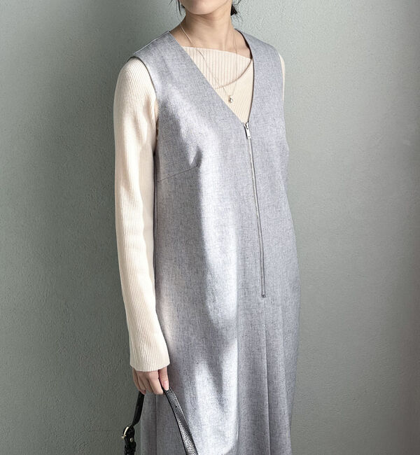 Doux archives「ニュアンスネックリブニット」|ニット・セーター|