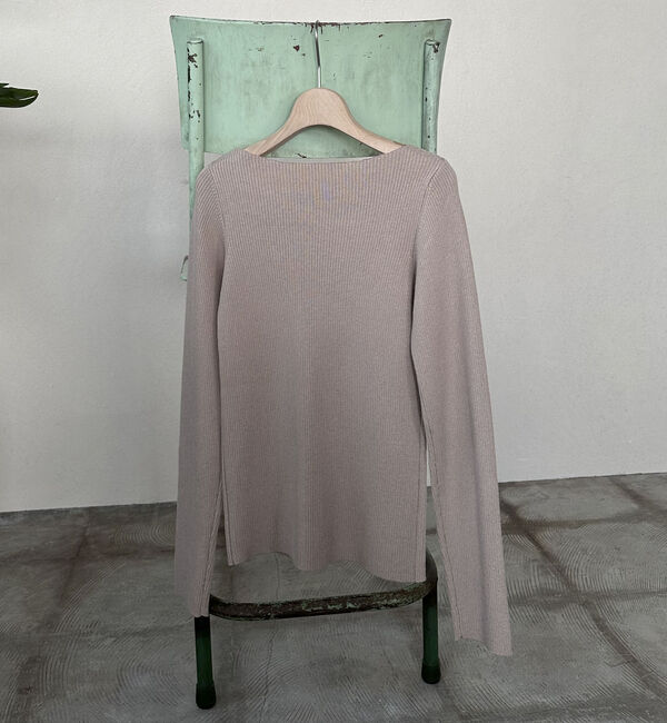 Doux archives「ニュアンスネックリブニット」|ニット・セーター|