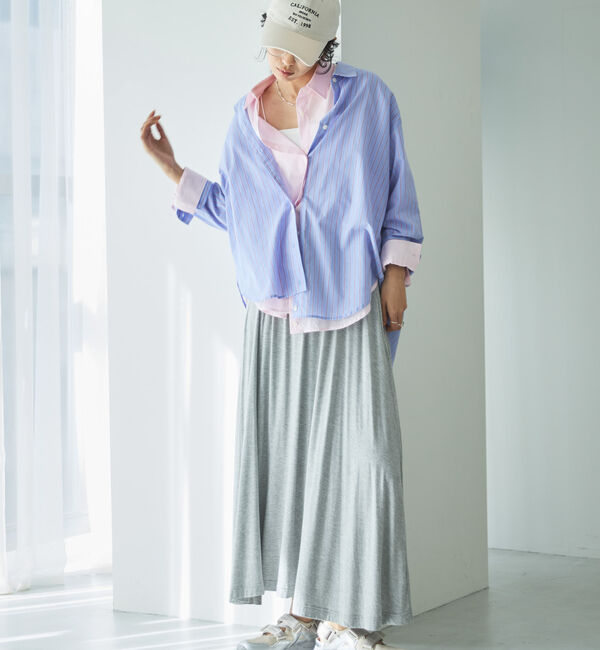 Doux archives「シアー２ＷＡＹシャツ（ストライプ／チェック）」|シャツ・ブラウス|