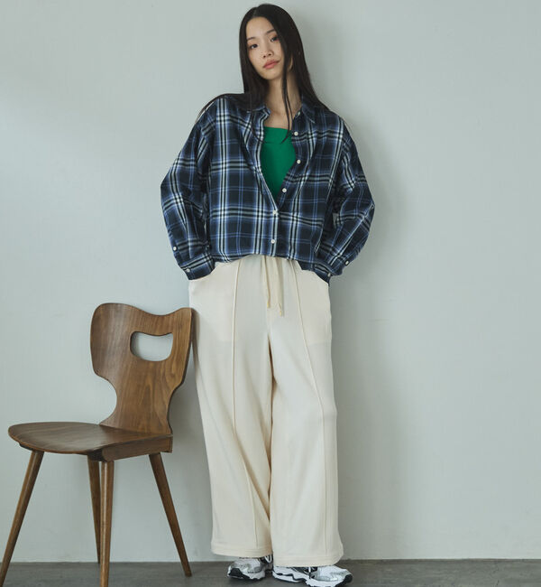 Doux archives「シアー２ＷＡＹシャツ（ストライプ／チェック）」|シャツ・ブラウス|