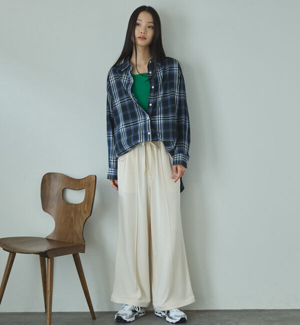 Doux archives「シアー２ＷＡＹシャツ（ストライプ／チェック）」|シャツ・ブラウス|