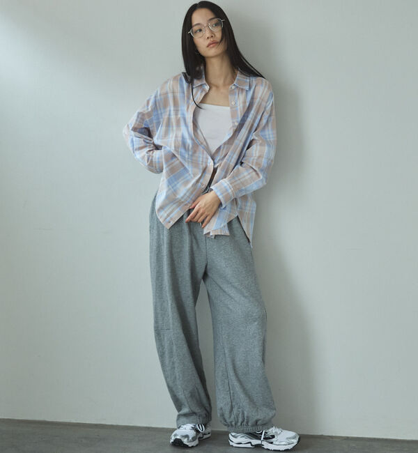 Doux archives「シアー２ＷＡＹシャツ（ストライプ／チェック）」|シャツ・ブラウス|