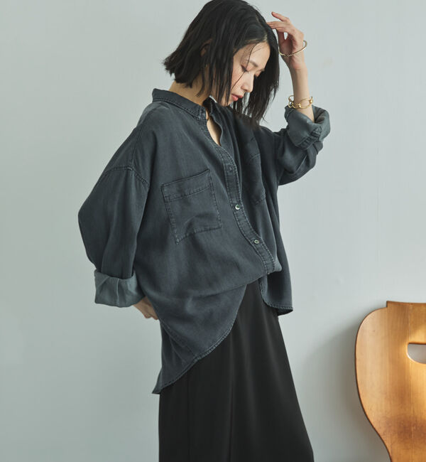 Doux archives「ソフトデニム２ＷＡＹシャツ／」|シャツ・ブラウス|