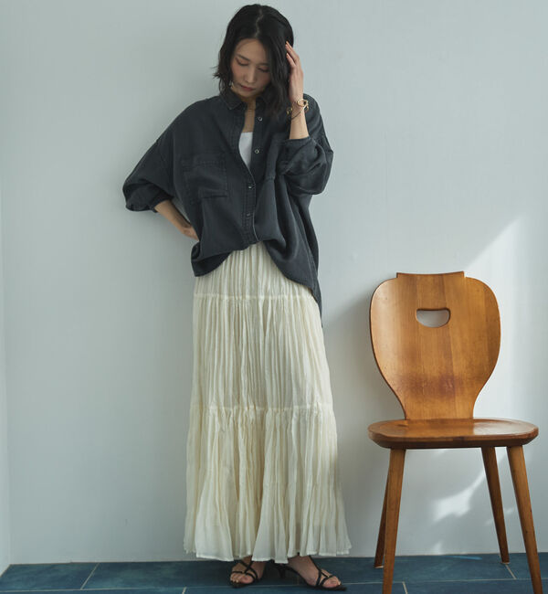 Doux archives「ソフトデニム２ＷＡＹシャツ／」|シャツ・ブラウス|