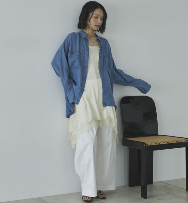 Doux archives「ソフトデニム２ＷＡＹシャツ／」|シャツ・ブラウス|