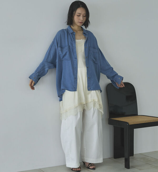 Doux archives「ソフトデニム２ＷＡＹシャツ／」|シャツ・ブラウス|