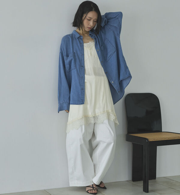 Doux archives「ソフトデニム２ＷＡＹシャツ／」|シャツ・ブラウス|