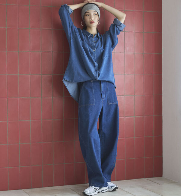 Doux archives「ソフトデニム２ＷＡＹシャツ／」|シャツ・ブラウス|