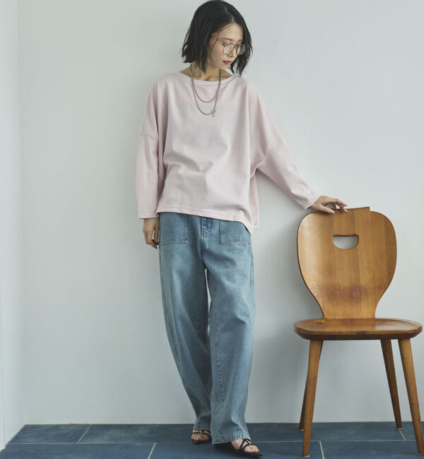 Doux archives「ＵＶ加工・吸水速乾ドルマン長袖プルオーバー」|Tシャツ・カットソー|