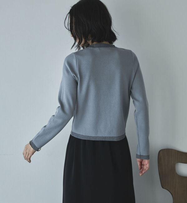 Doux archives「ラメ配色ニットカーディガン」|カーディガン|