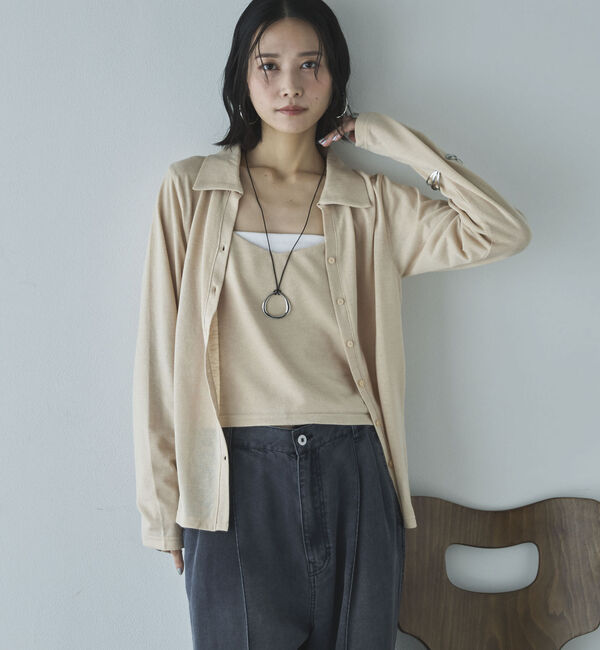 Doux archives「キャミＳＥＴアンサンブルカーディガン」|カーディガン|BEIGE