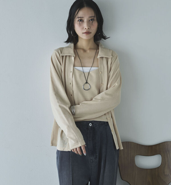 Doux archives「キャミＳＥＴアンサンブルカーディガン」|カーディガン|