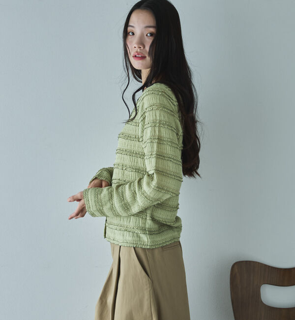 Doux archives「２ＷＡＹフリルカットソーカーディガン」|Tシャツ・カットソー|