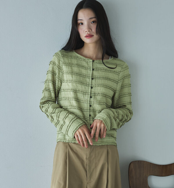 Doux archives「２ＷＡＹフリルカットソーカーディガン」|Tシャツ・カットソー|