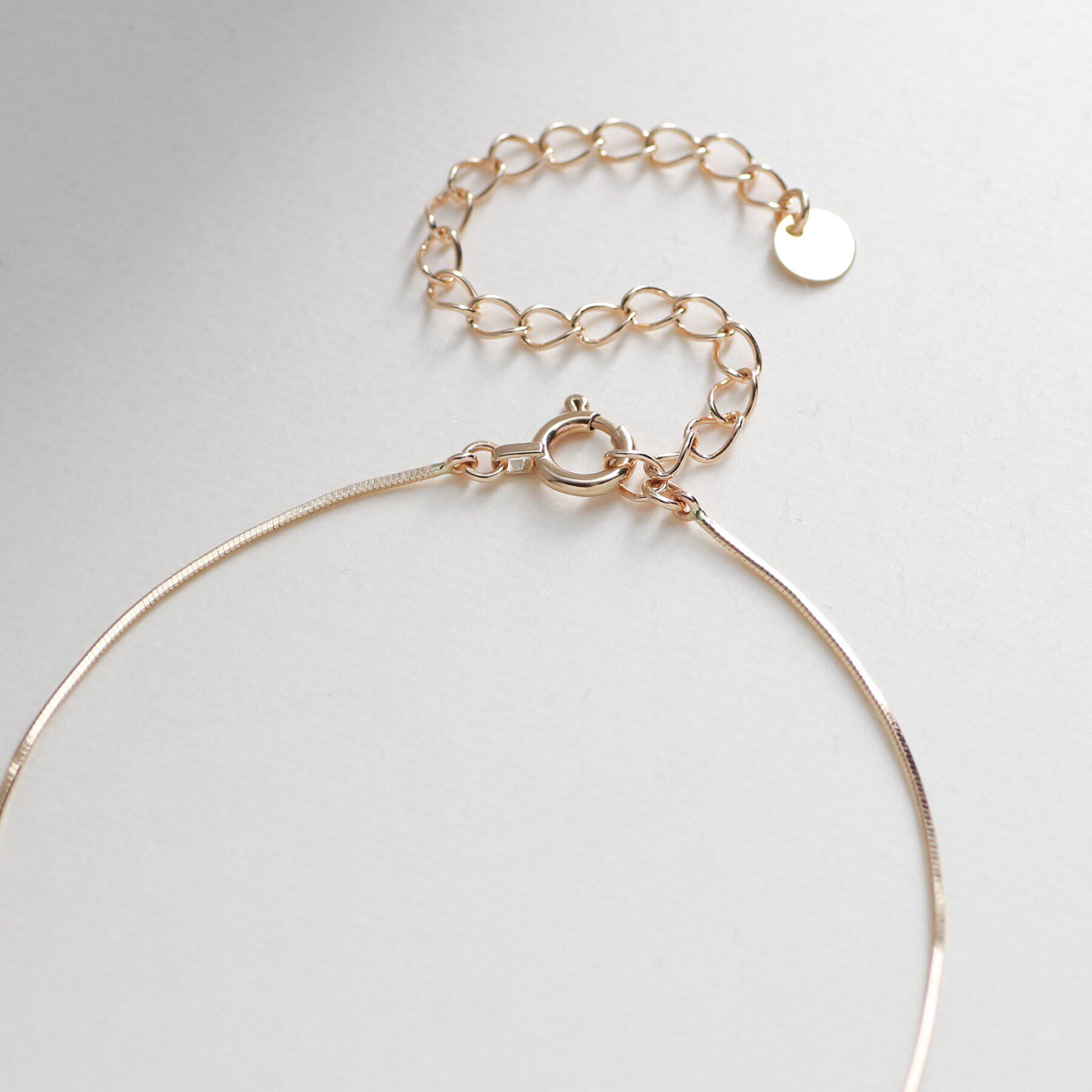 COCOSHNIK「K10コンパクトチェーン チョーカー」|ネックレス|