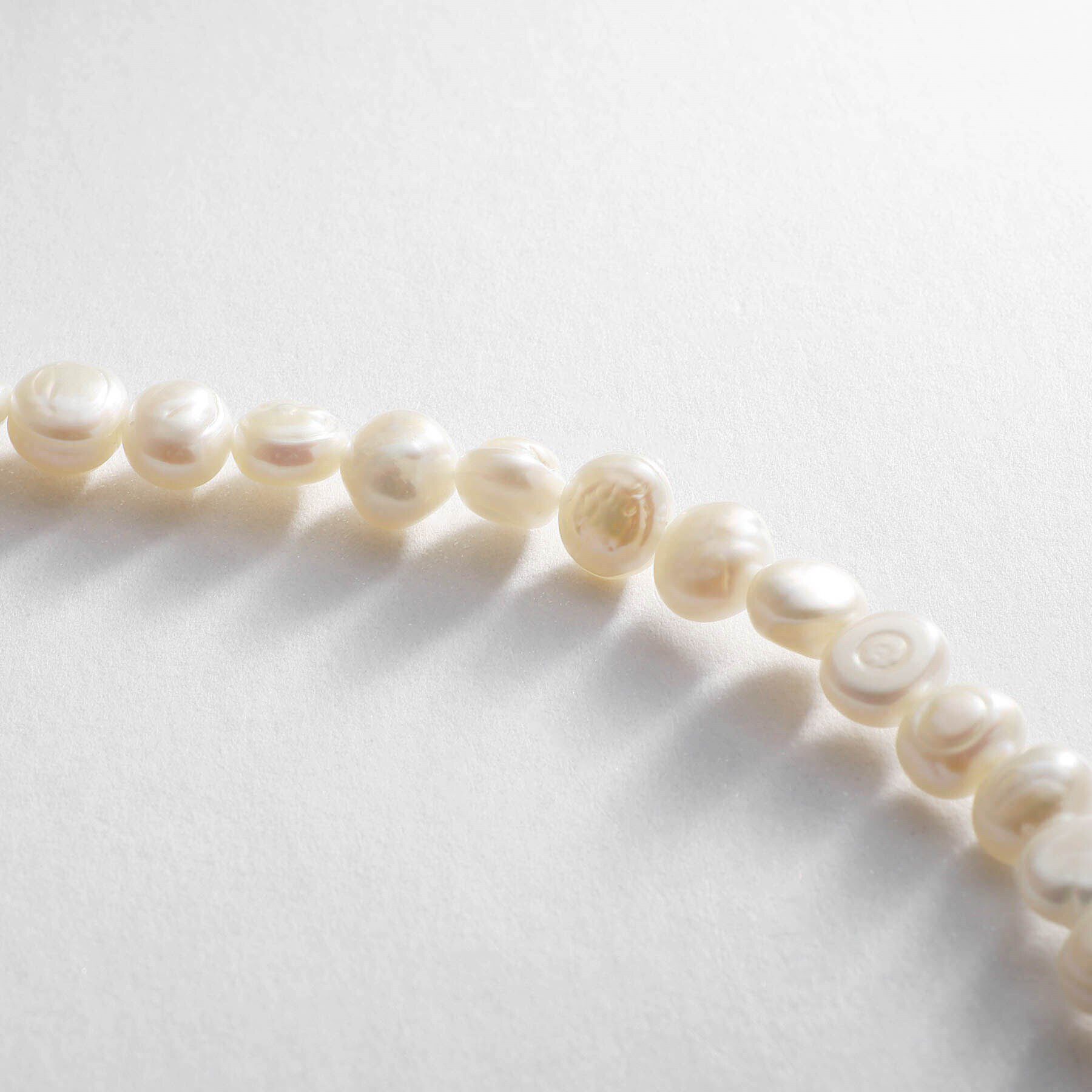 COCOSHNIK ONKITSCH「シルバー バロックパール カーブチェーン マンテルネックレス GP」|ネックレス|