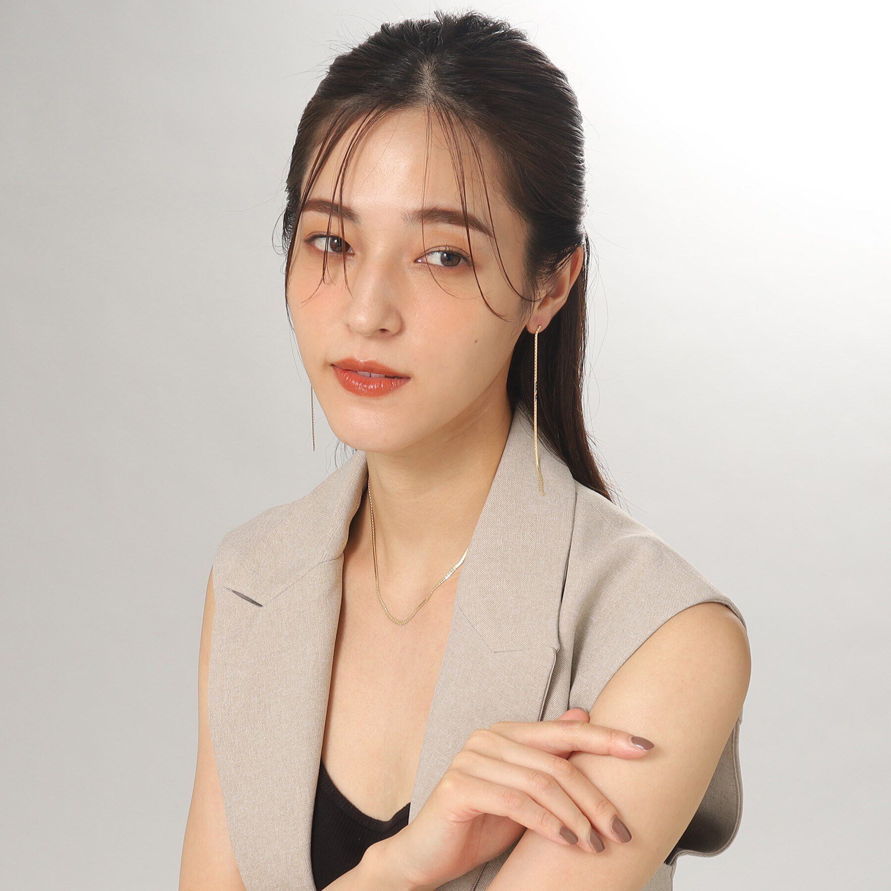 COCOSHNIK「K10スーパーベネフラット ネックレス」|ネックレス|