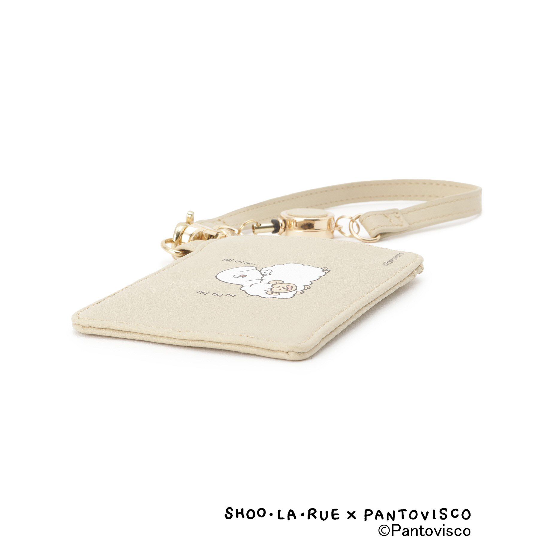 SHOO･LA･RUE「【パントビスコ／ぺろち】イラストプリント 合皮パスケース」|その他|