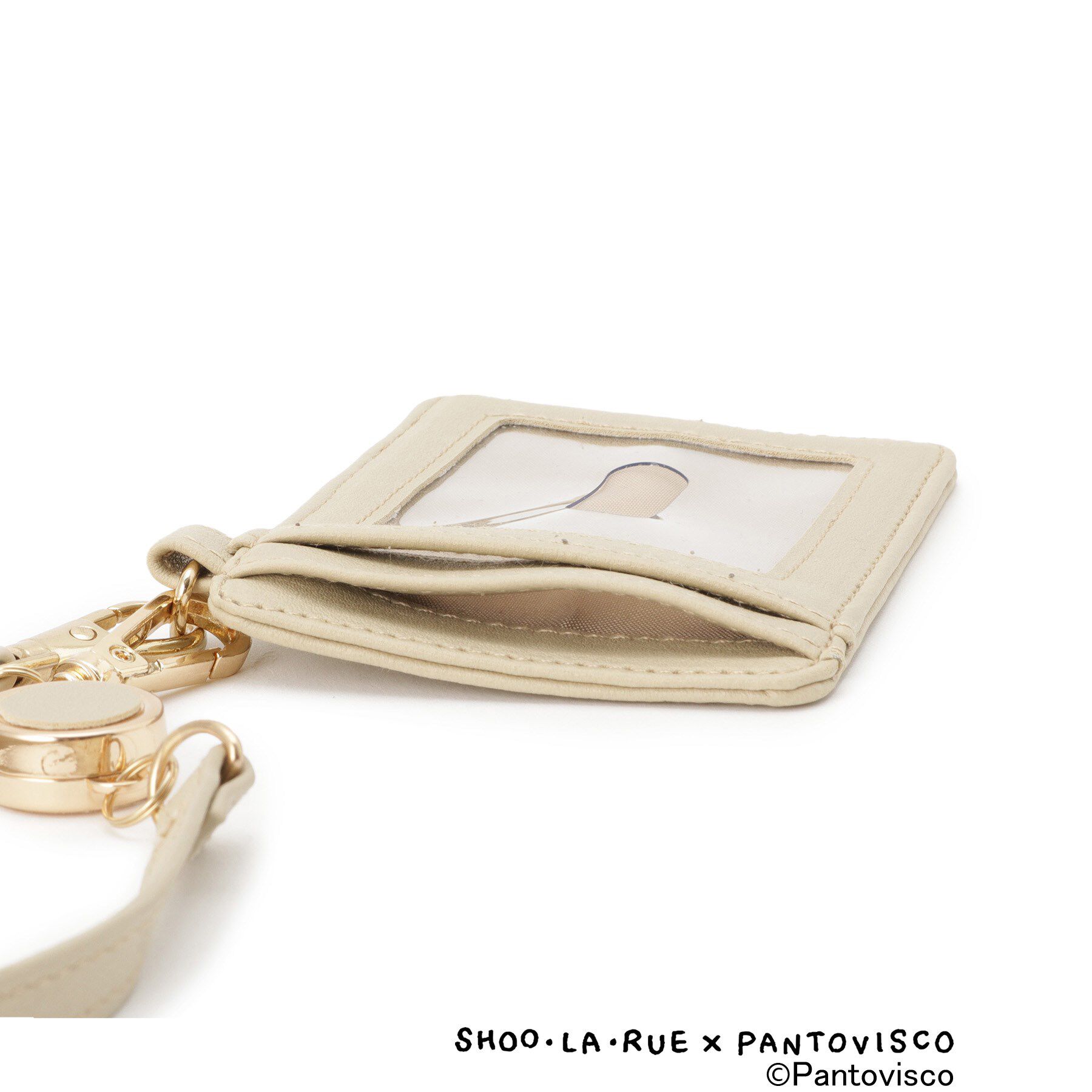 SHOO･LA･RUE「【パントビスコ／ぺろち】イラストプリント 合皮パスケース」|その他|