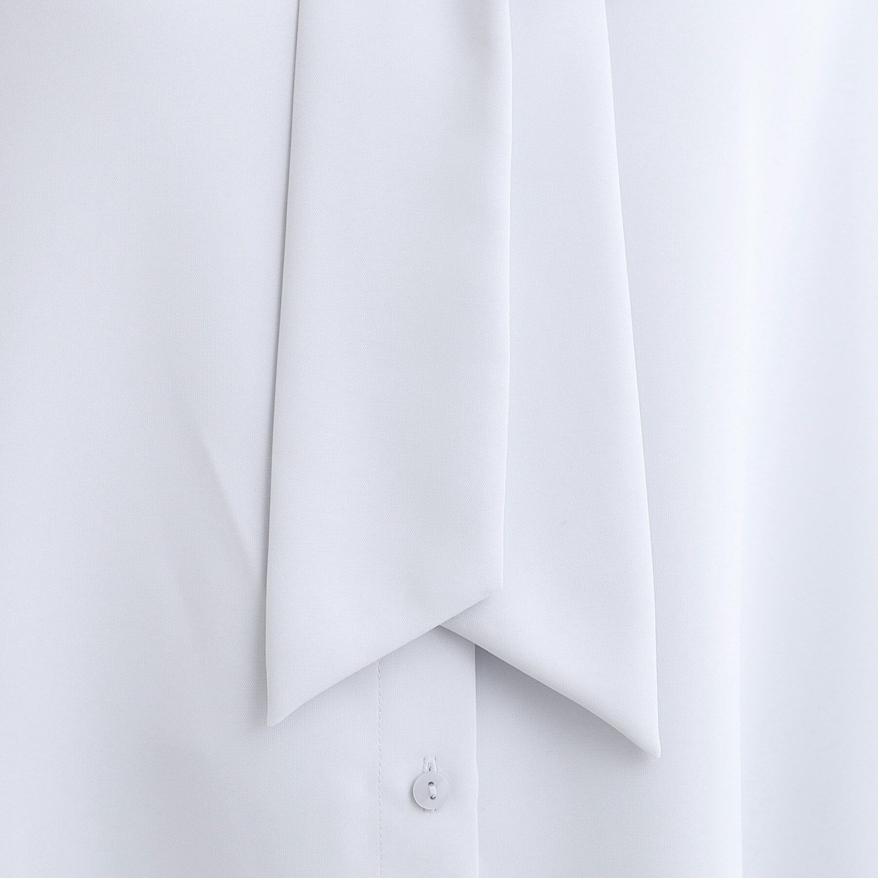 SHOO･LA･RUE「【洗濯機可/S-3L】リボンボウタイが魅力　大人の華やかブラウス」|シャツ・ブラウス|