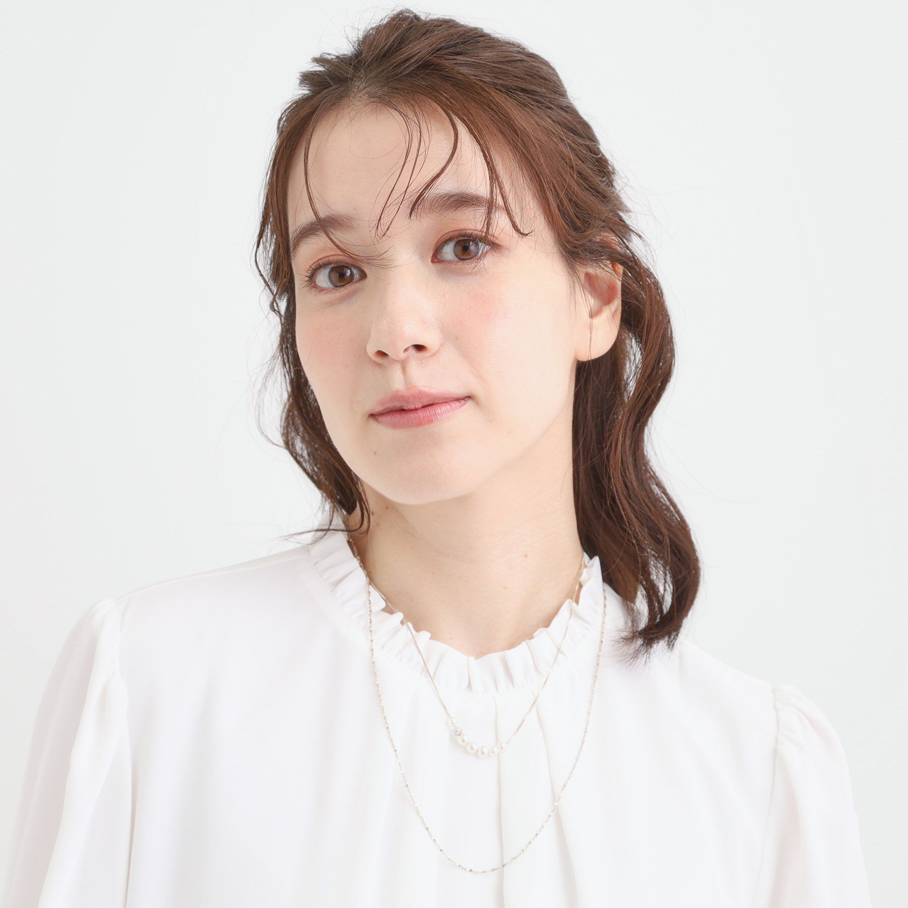 SHOO･LA･RUE「【セレモニー/2本セット】3WAYで楽しめる フェイクパール付きネックレス」|ネックレス|