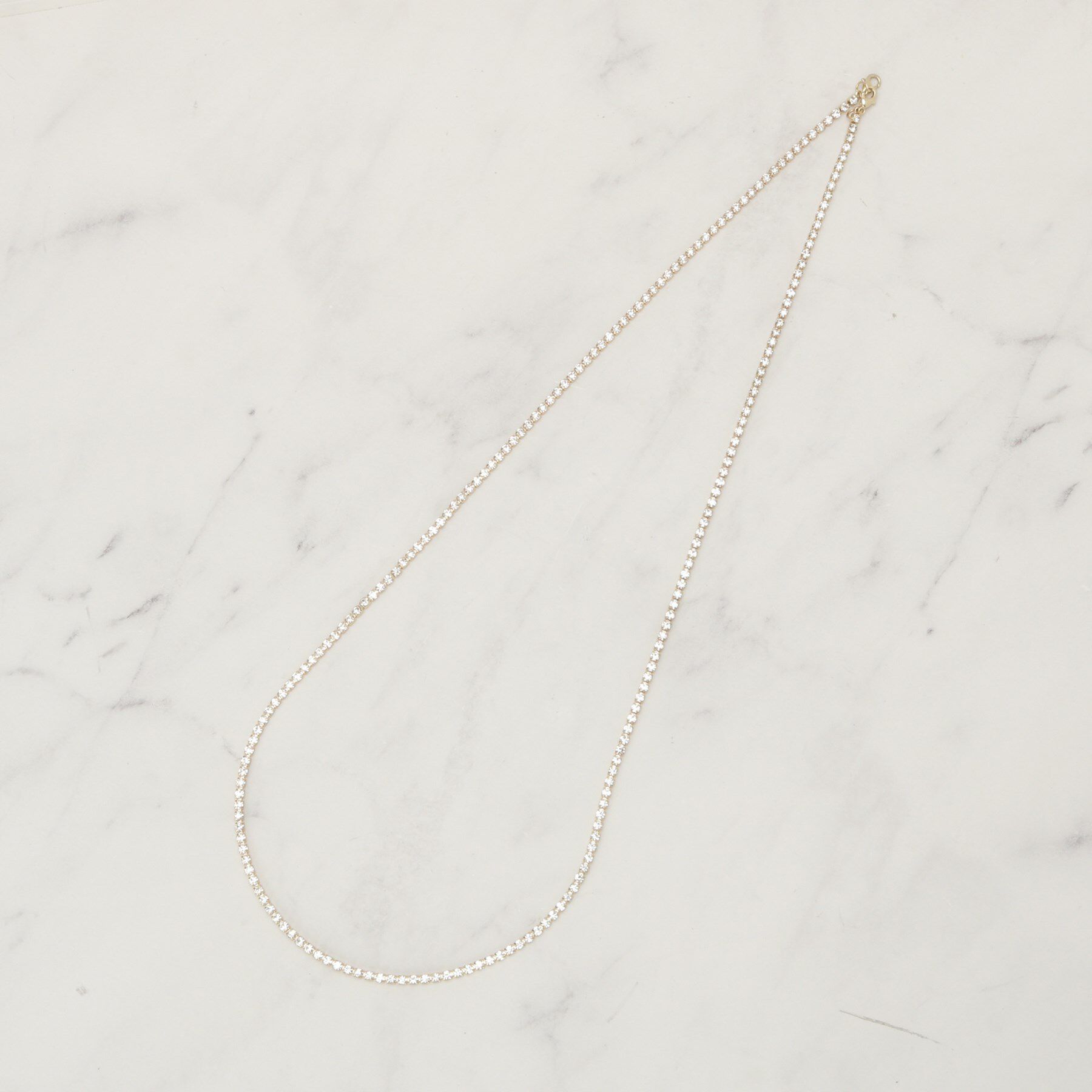 SHOO･LA･RUE「【セレモニー】2連ダイヤレーン＆フェイクパールネックレス」|ネックレス|