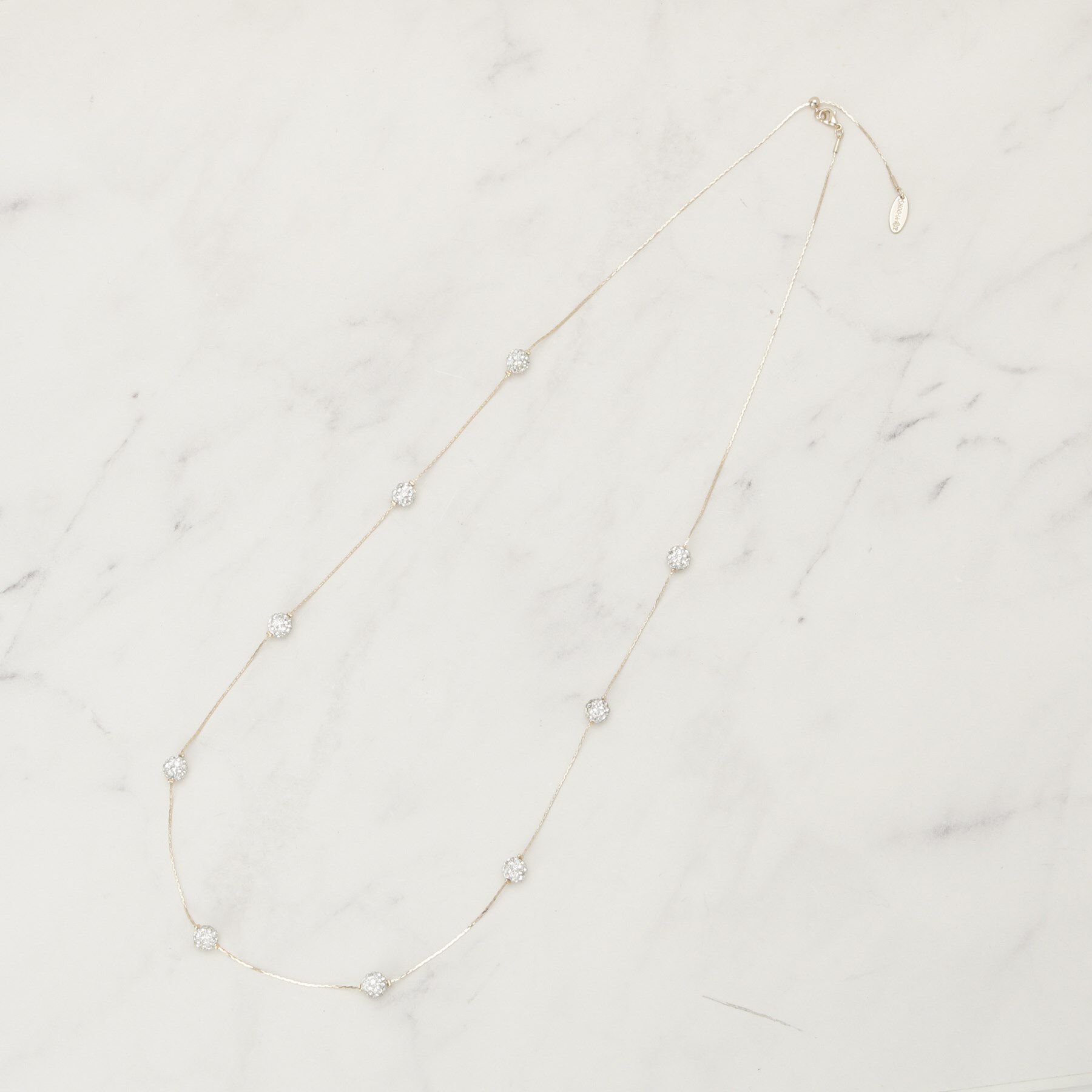 SHOO･LA･RUE「【セレモニー】とばしパヴェネックレス」|ネックレス|ゴールド(007)