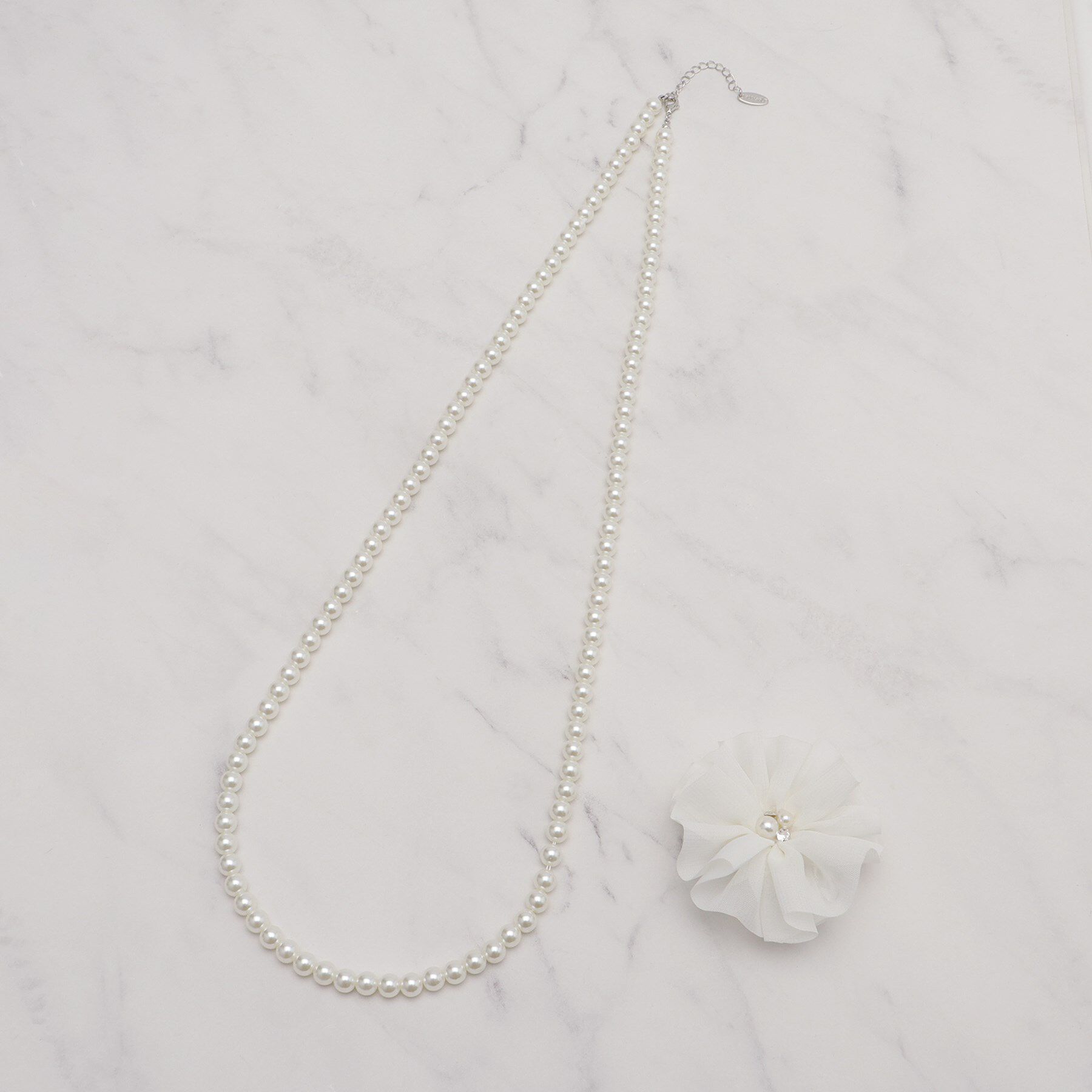 SHOO･LA･RUE「【セレモニー】コーサージュネックレス」|ネックレス|