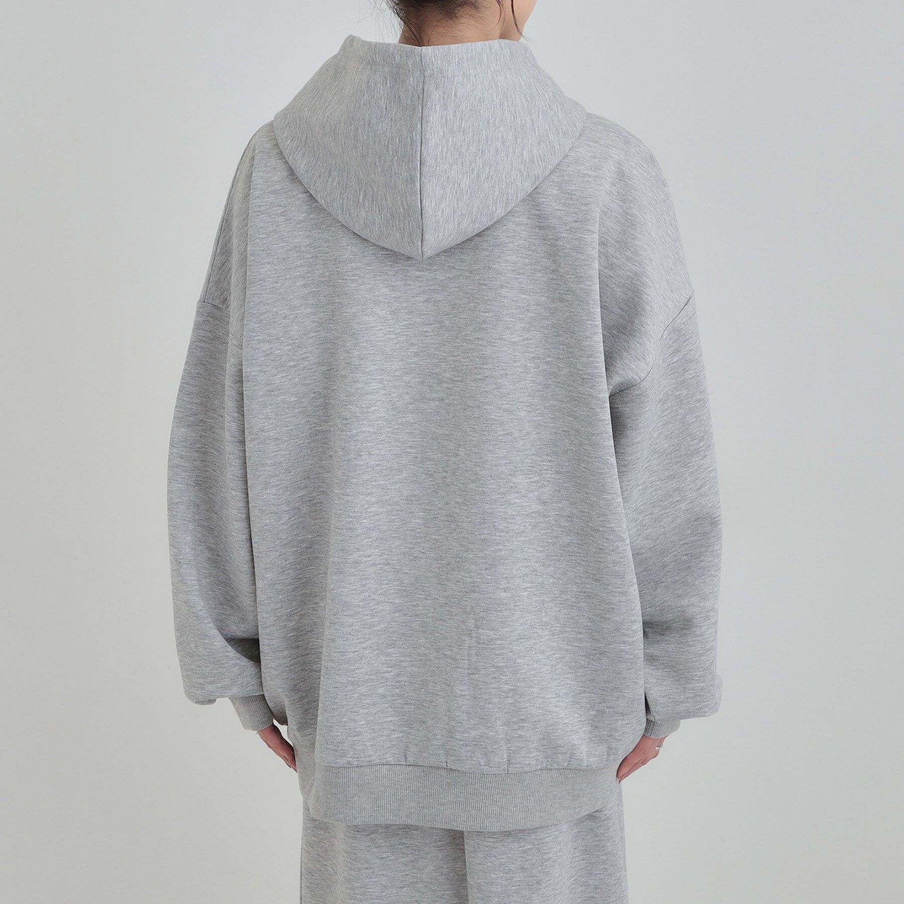 SHOO･LA･RUE「【セットアップ可/なめらかタッチ】ダブルジップでおしゃれ見え オーバーサイズゆるパーカ」|パーカー|