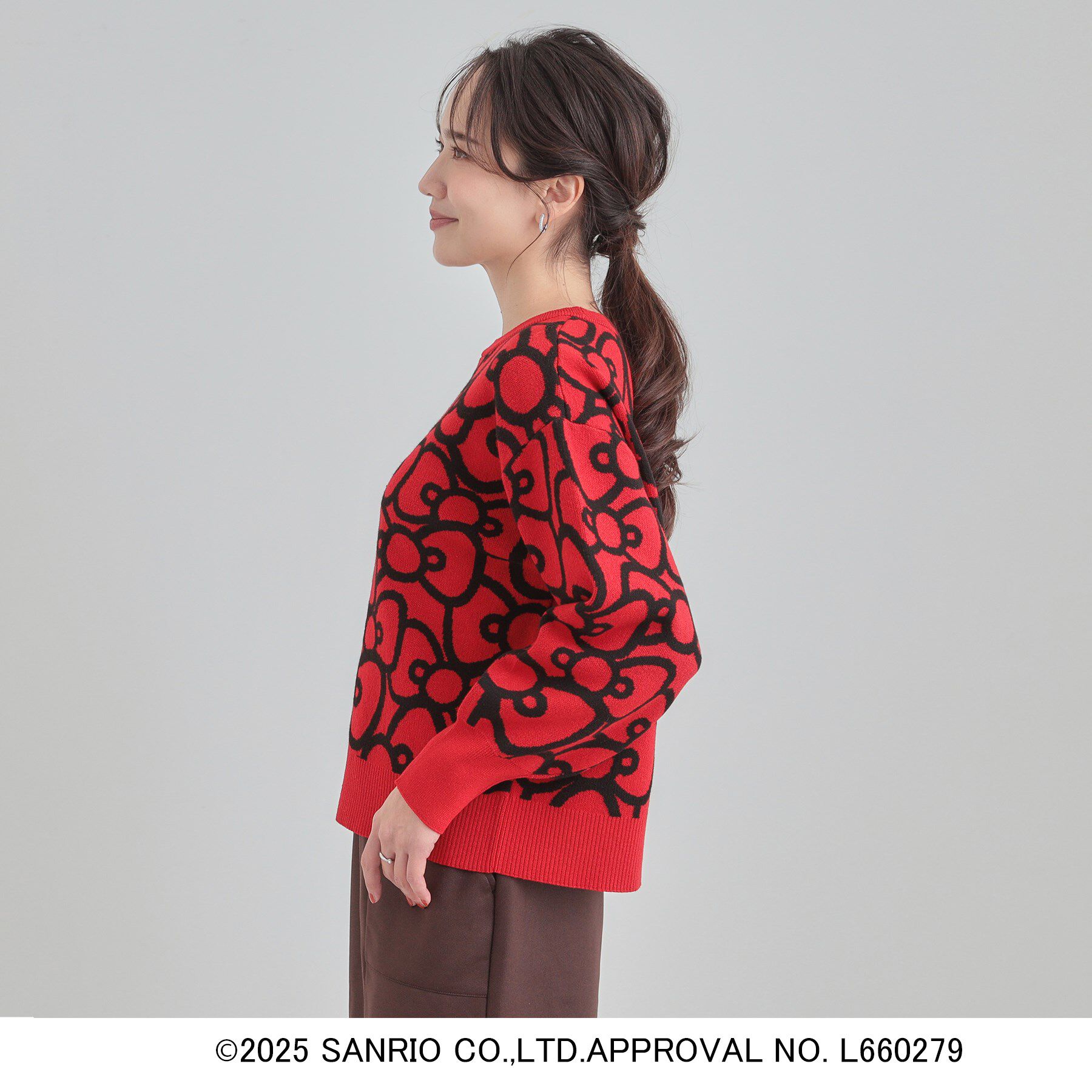 SHOO･LA･RUE「【HELLO KITTY コラボ】選べる6柄 スウェットライクニット」|ニット・セーター|