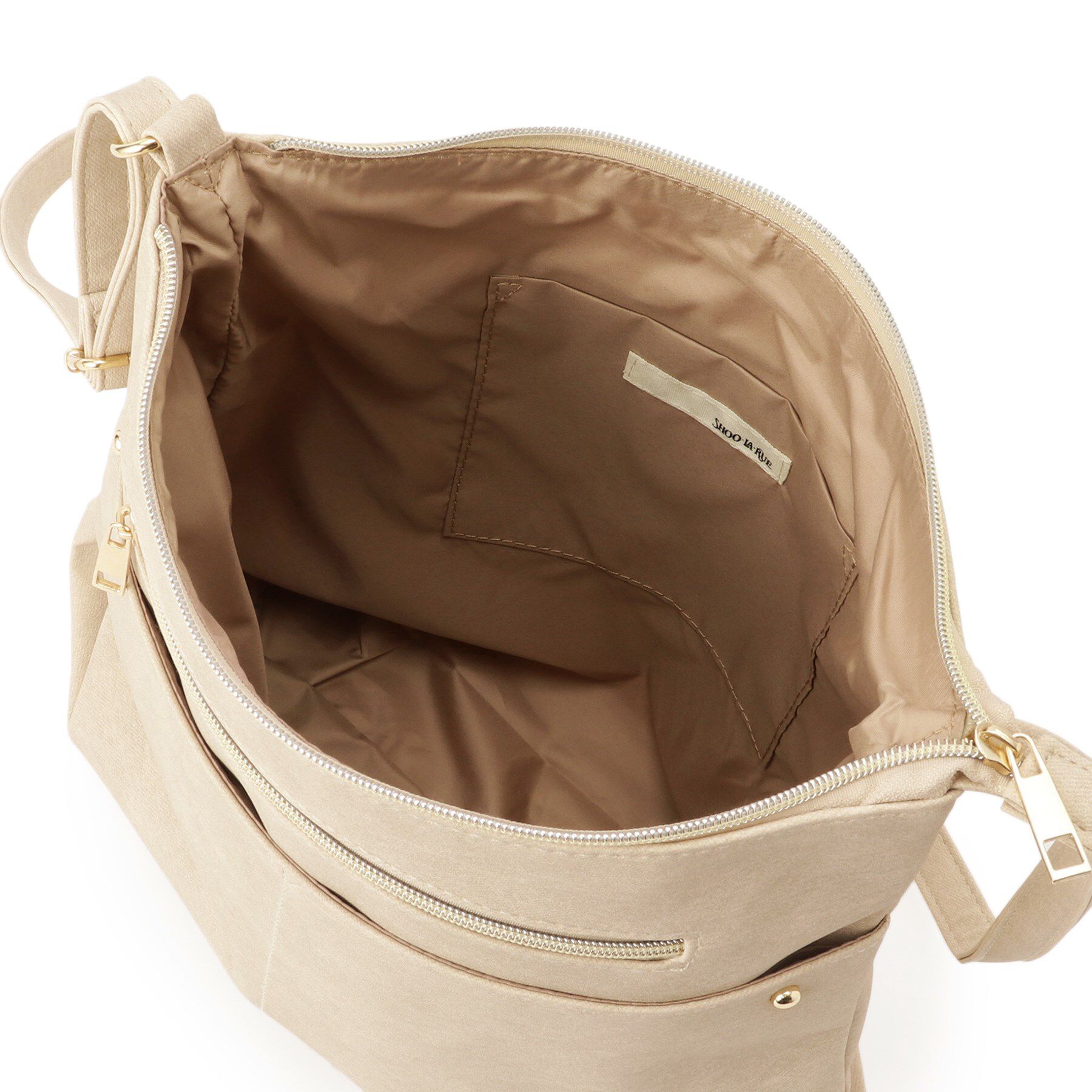 SHOO･LA･RUE「【選べる6色】フロントWポケットショルダーバッグ」|ショルダー・メッセンジャー|