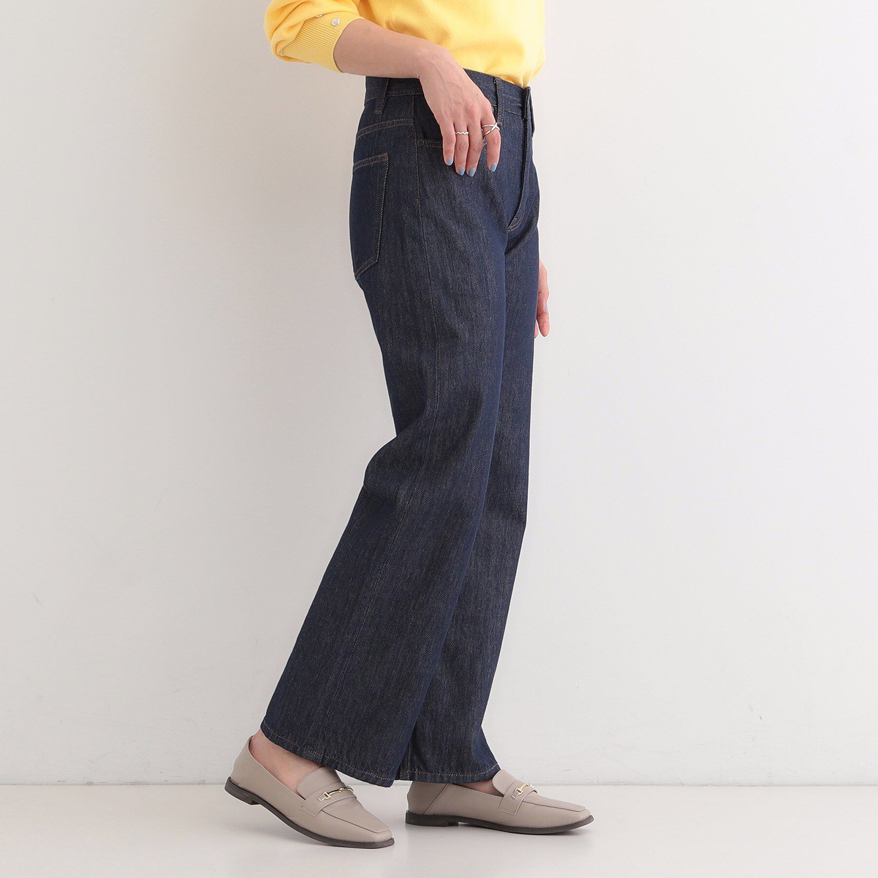 SHOO･LA･RUE「【SHOO・LA・RUE DENIM/ss-LL】程よい厚みの ストレートデニムパンツ（10.5オン」|デニム|
