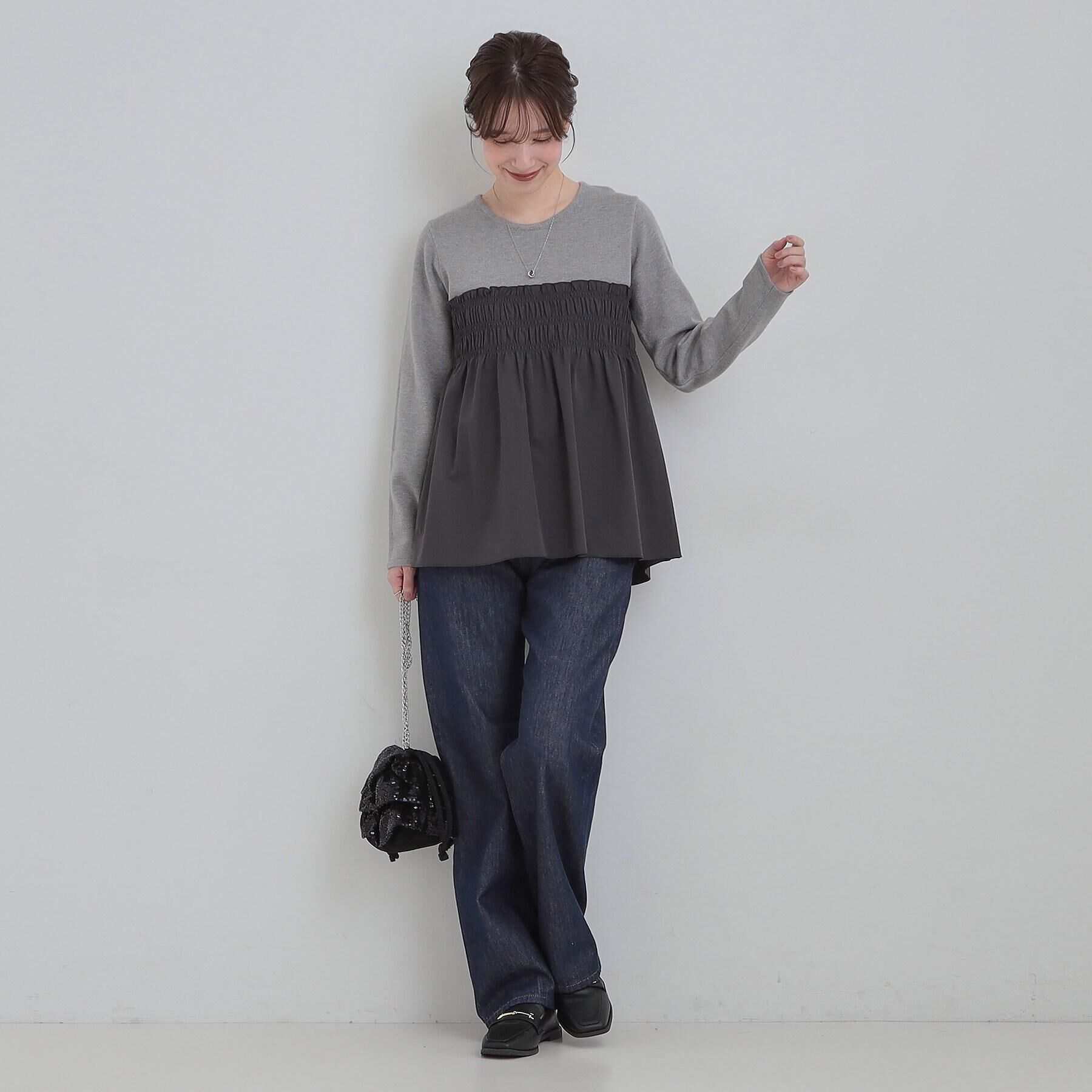 SHOO･LA･RUE「【SHOO・LA・RUE DENIM/ss-LL】程よい厚みの ストレートデニムパンツ（10.5オン」|デニム|