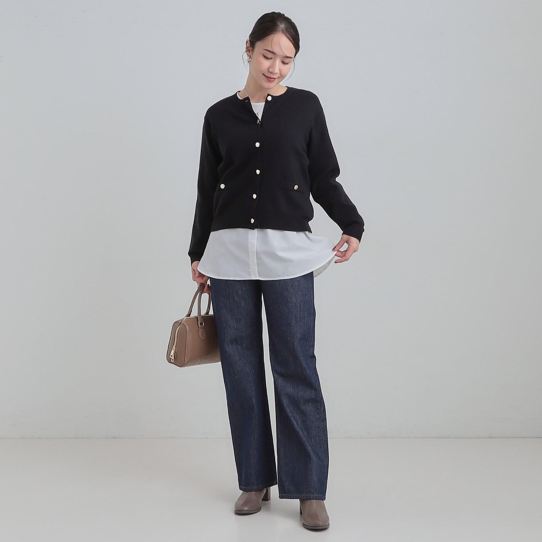 SHOO･LA･RUE「【SHOO・LA・RUE DENIM/ss-LL】程よい厚みの ストレートデニムパンツ（10.5オン」|デニム|