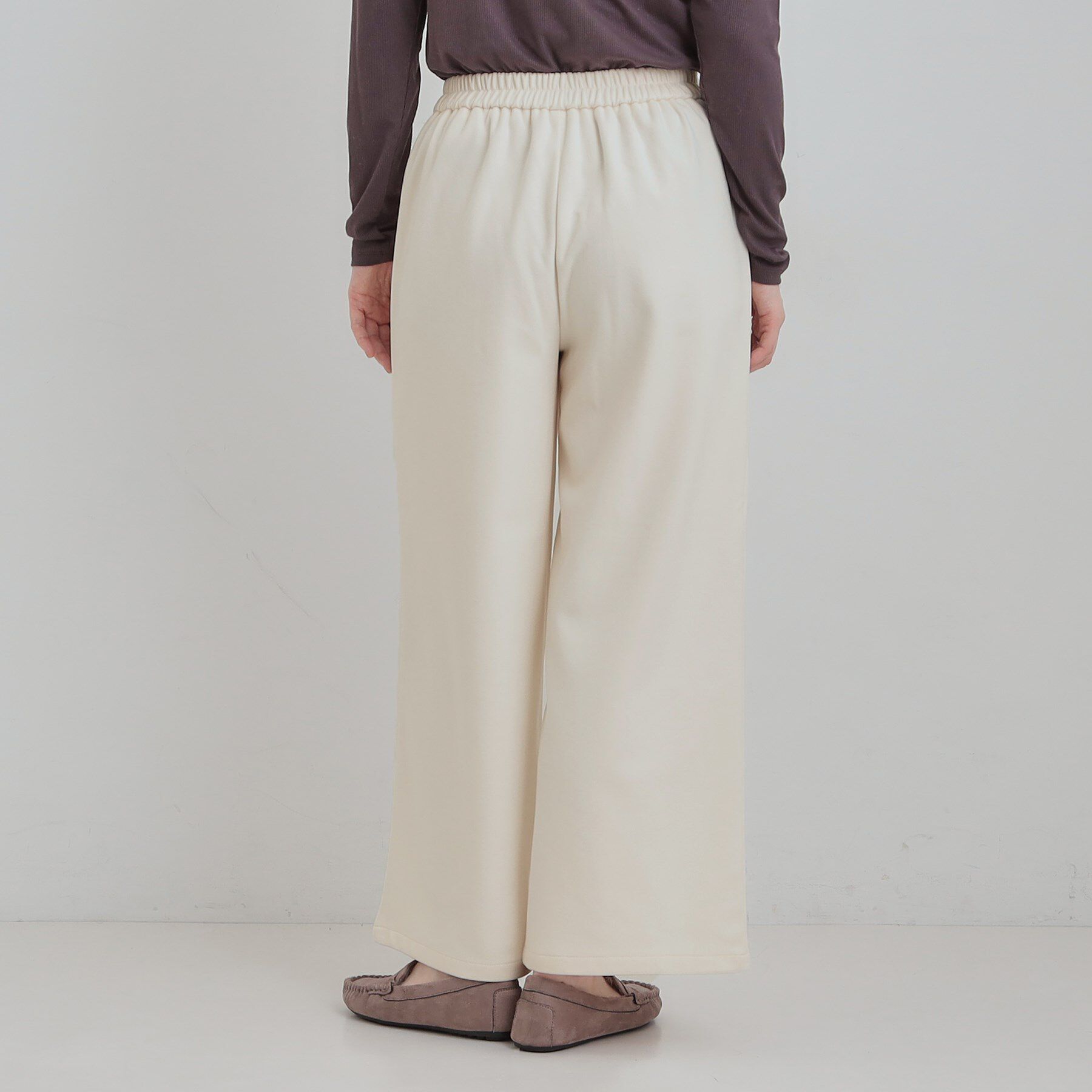 SHOO･LA･RUE「【洗濯機可/S-LL】ウエストのタブボタンがポイント　ワイドパンツ」|その他|