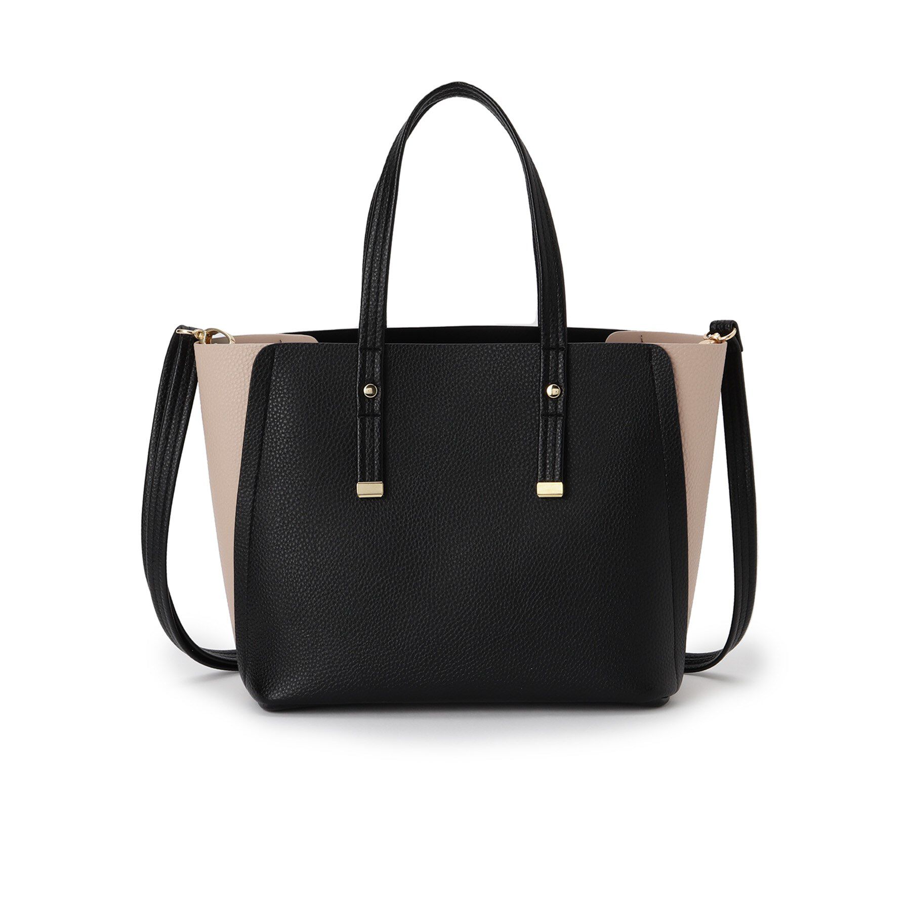 SHOO･LA･RUE「【軽量/2WAY】ハンドル金具 配色トートバッグ」|トートバッグ|