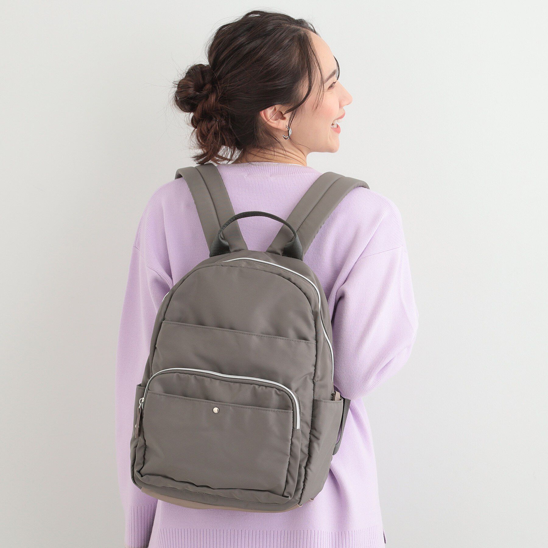 SHOO･LA･RUE「【撥水】整理整頓できちゃうリュック」|リュック|グレー(512)