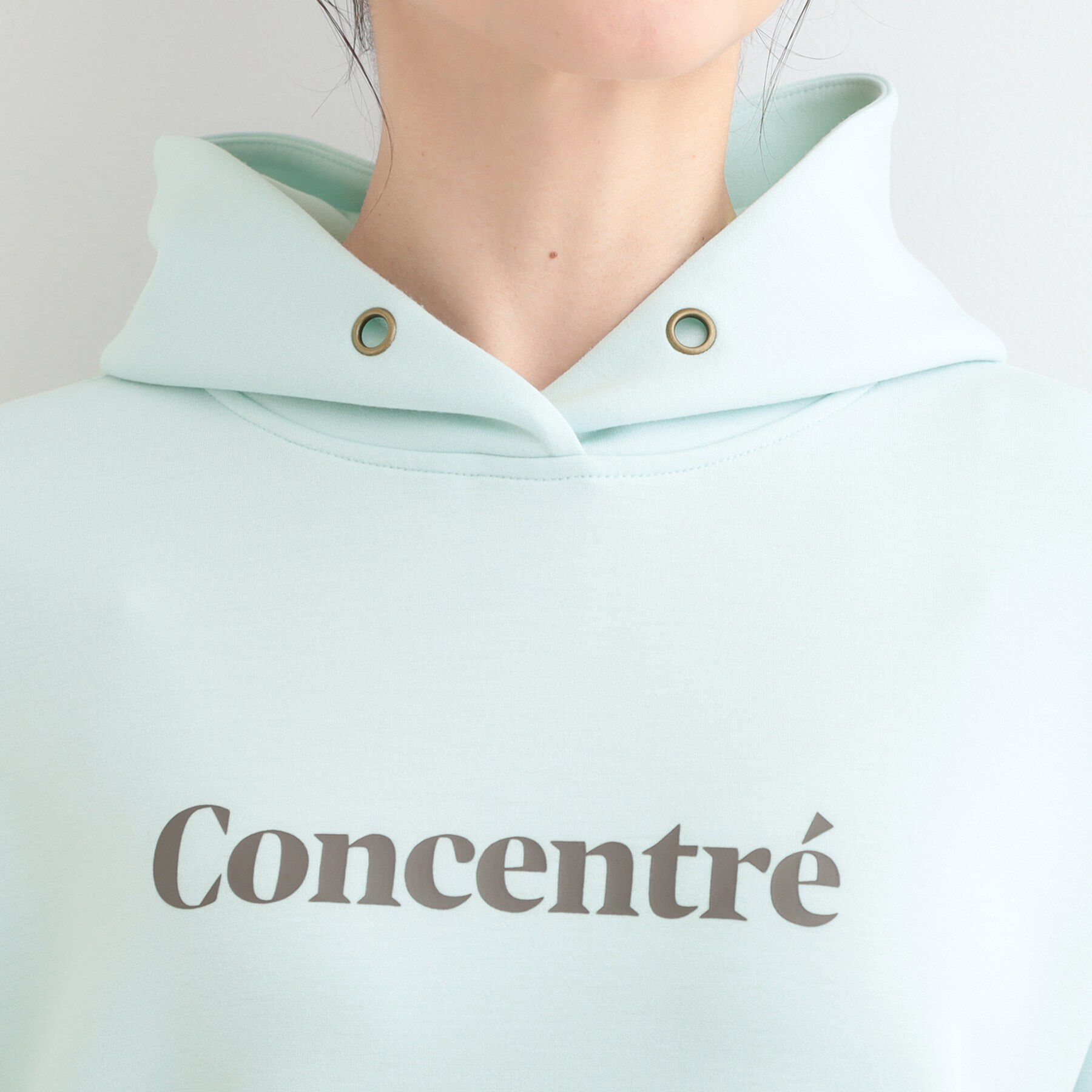 SHOO･LA･RUE「【セットアップ可/S-LL/なめらかタッチ】選べる3柄 ロゴ入りプルパーカ」|パーカー|