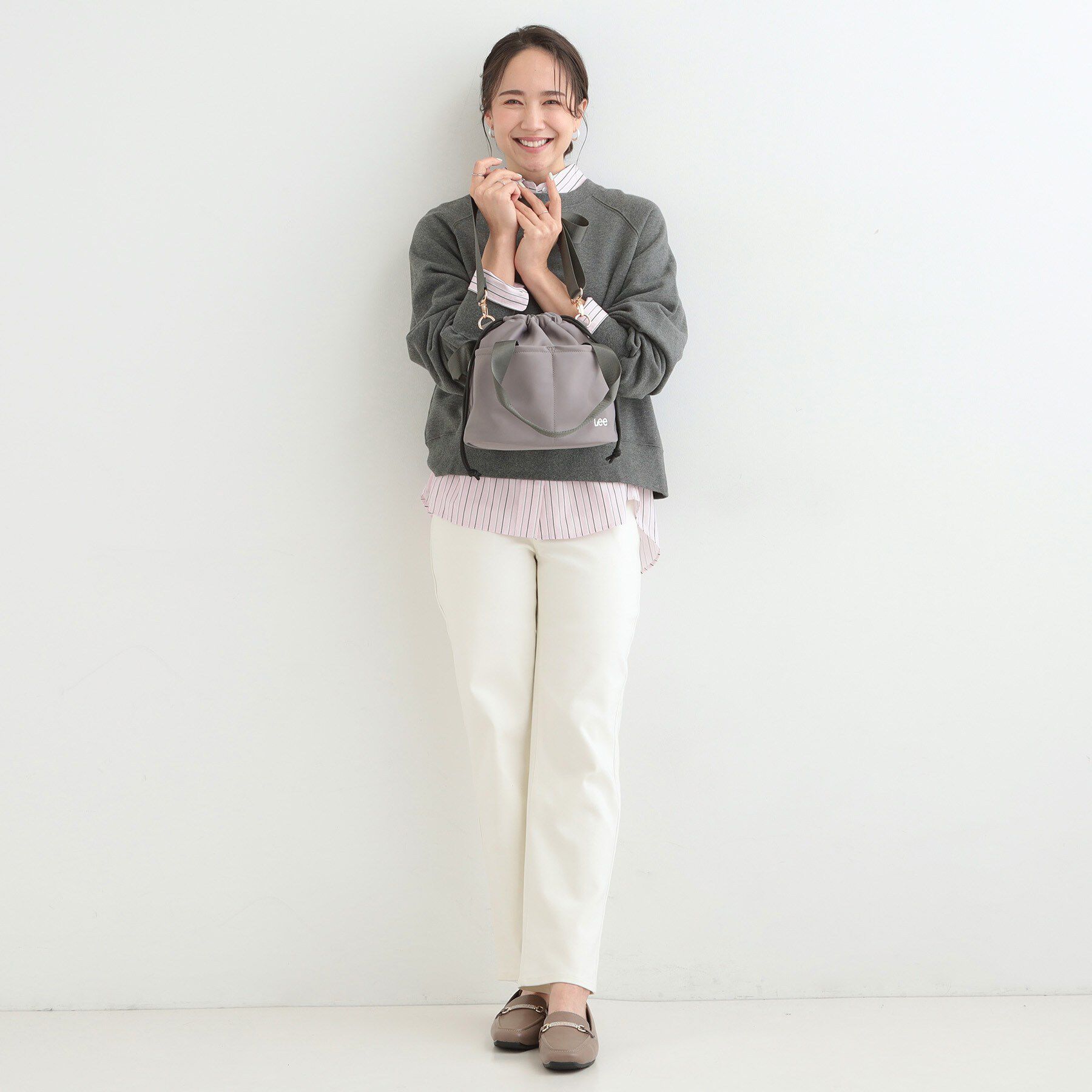 SHOO･LA･RUE「【Lee別注／撥水】巾着ショルダーバッグ」|ショルダー・メッセンジャー|