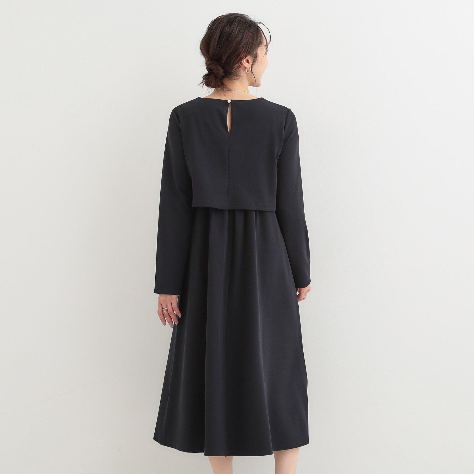 SHOO･LA･RUE「【S-LL】コーデに迷わずきちんと決まる セットアップ風ワンピース」|ワンピース|