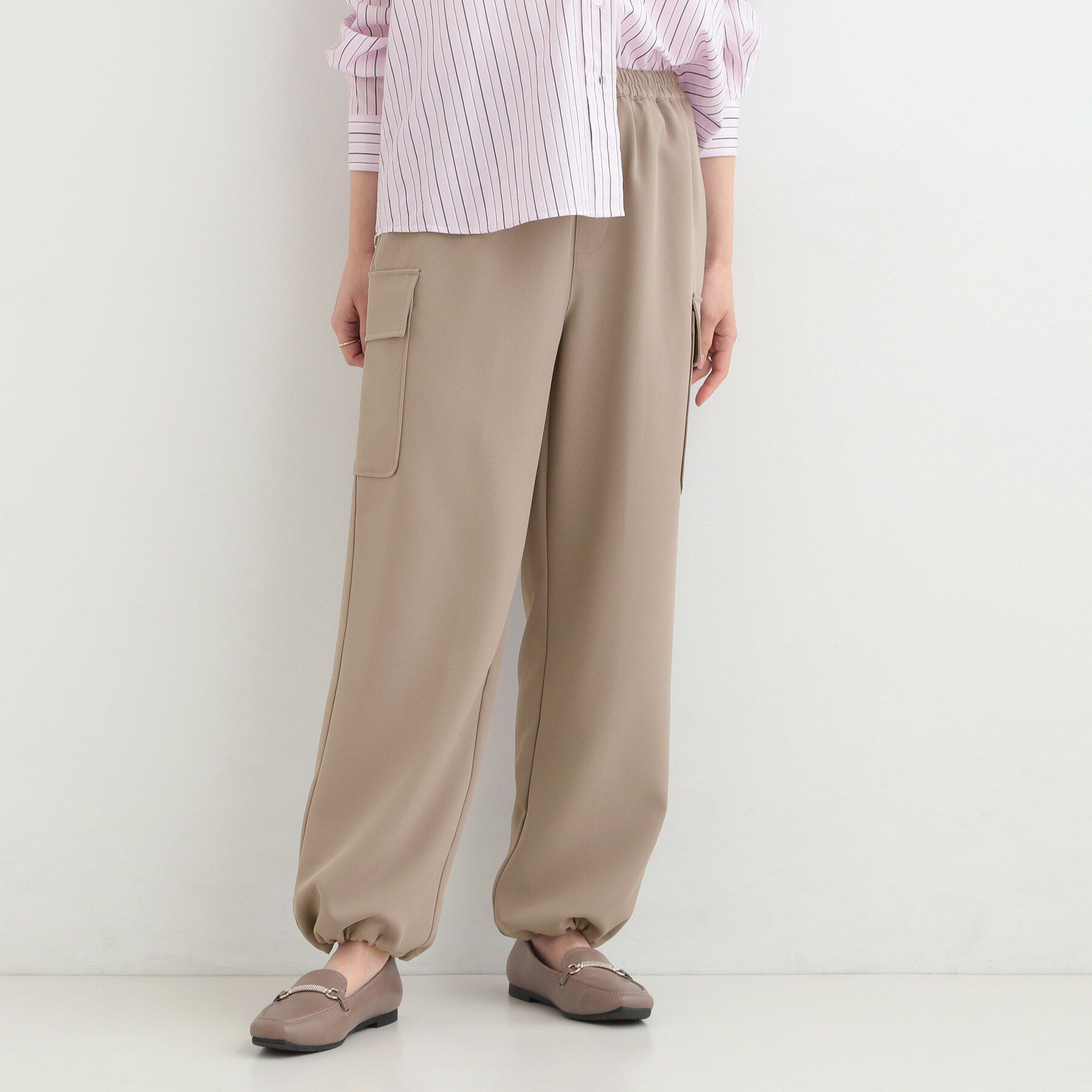 SHOO･LA･RUE「【洗濯機可/S-LL/2WAY】こなれたカジュアルスタイルに イージーカーゴパンツ」|その他|